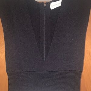 Sachin and Babi floor length knit and according gown